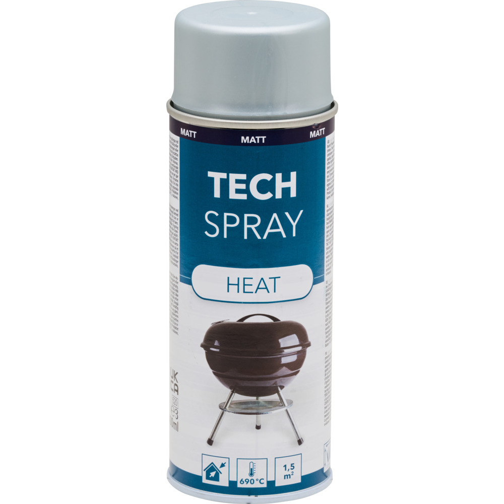 Lackspray 400 ml silber matt, 600° hitzebeständig image number 1