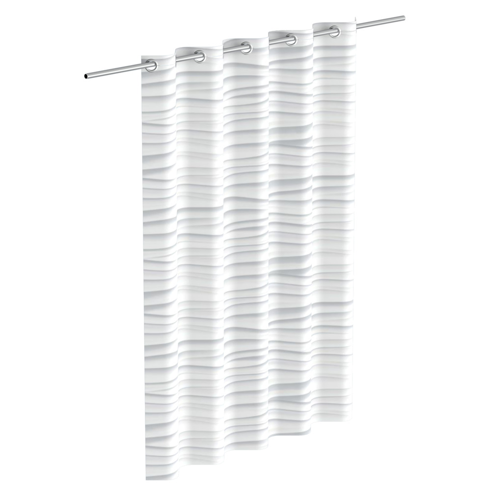 Duschvorhang White Wave image number 2