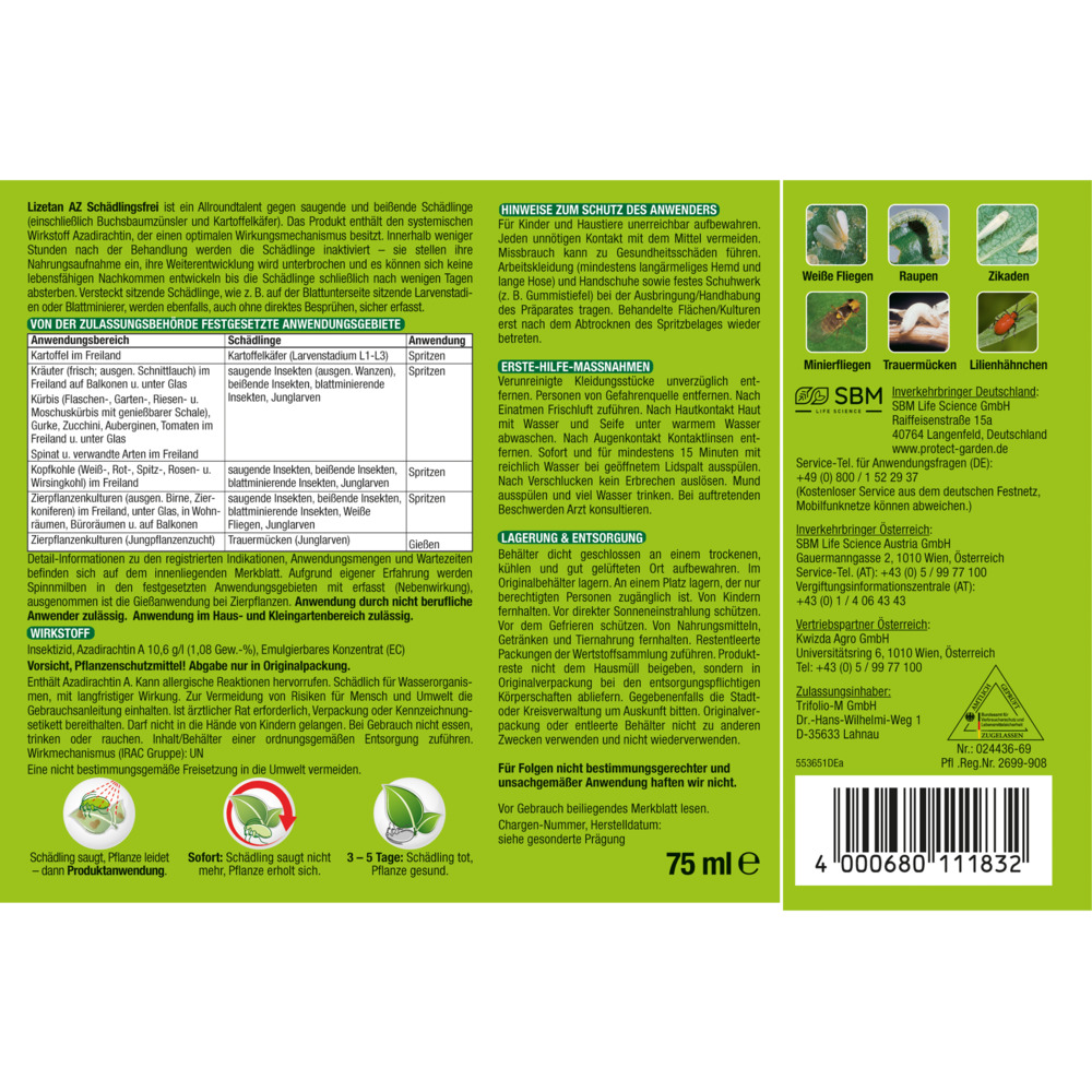 Lizetan AZ Gießmittel 75 ml image number 1