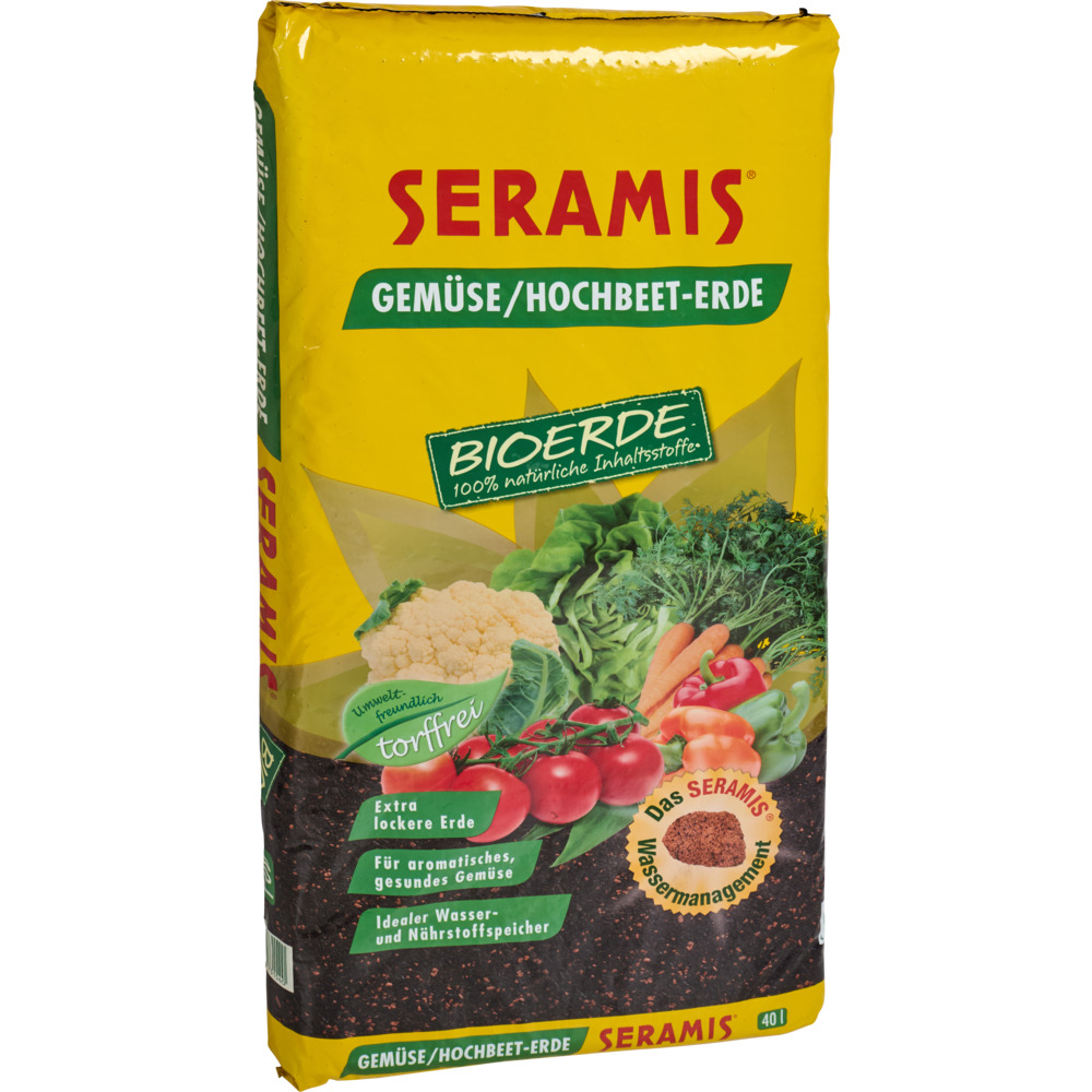 Seramis Gem&uuml;se/Hochbeet-Bioerde ohne Torf 40 Liter image number 1