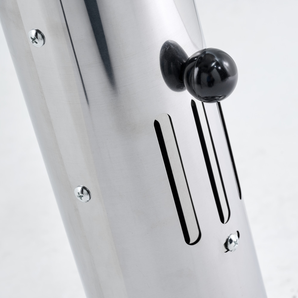 S&auml;ulengrill rund aus Edelstahl mit Bodenplatte image number 3