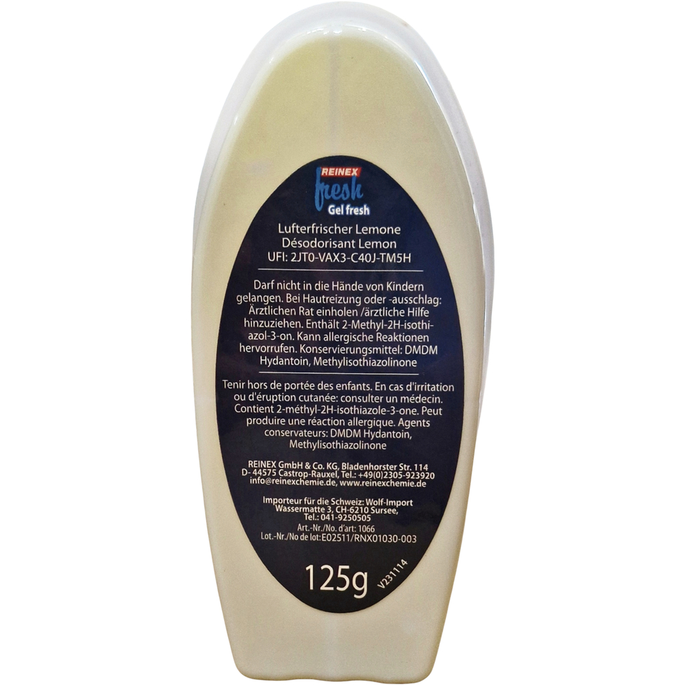 Lufterfrischer-Gel Zitrone 125g image number 1