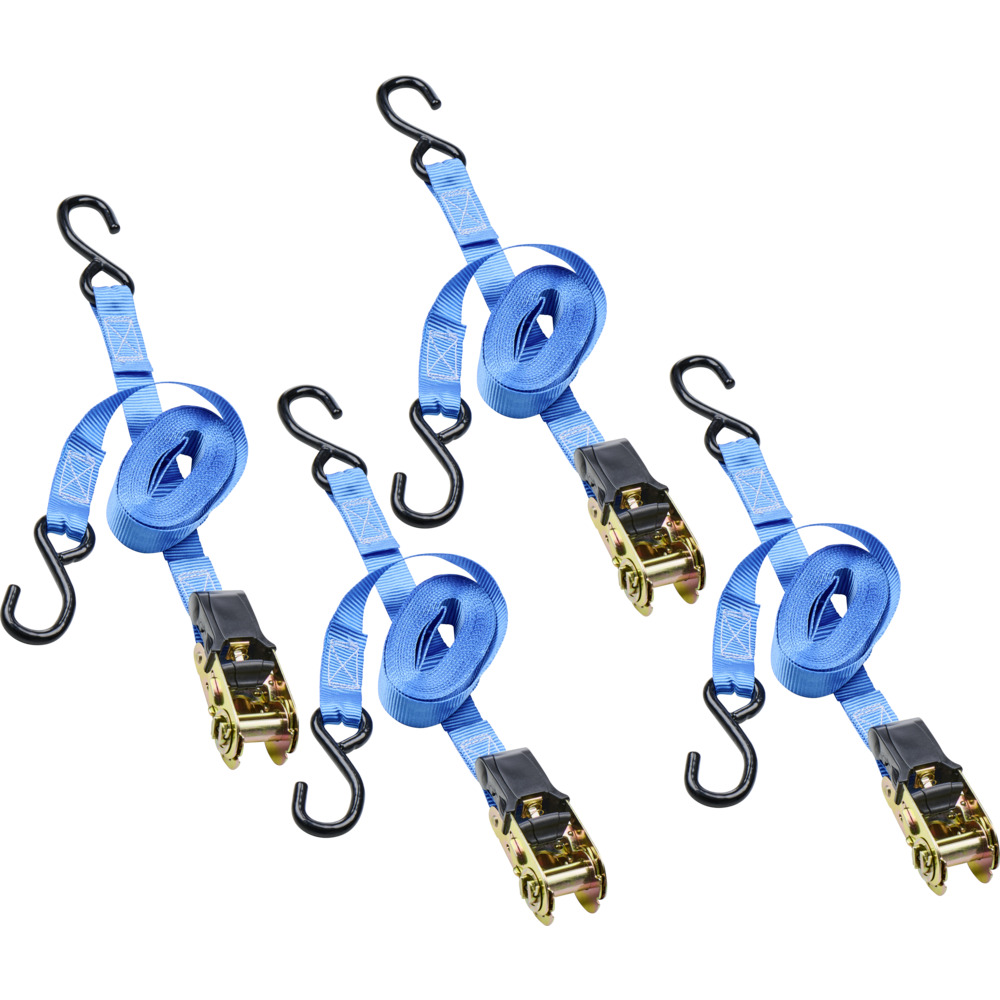 GERMANIA® Zurrgurt-Set 250 kg 5m/25mm 4 Stück