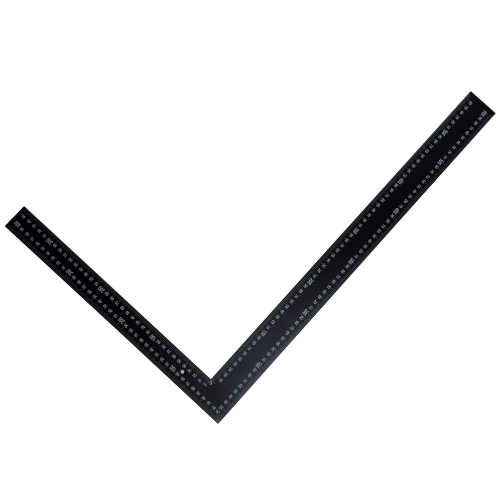 Schreinerwinkel 90° 40x60cm schwarz Zimmermannswinkel Messwinkel Anschlagwinkel
