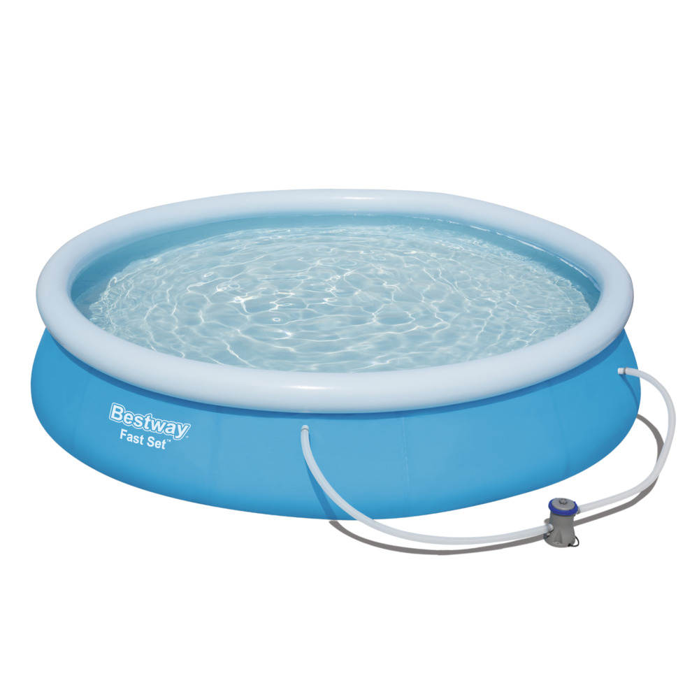 Bestway Fast Pool Komplett-Set Ø 366 x 76 cm rund inkl. Filterpumpe