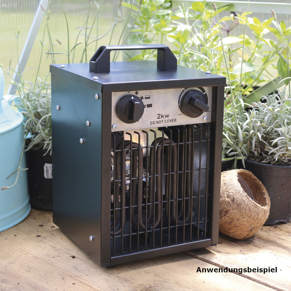 Vitavia Elektroheizung Cephei eckig mit 2 kW, für Gewächshäuser bis 30 m³ image number 1