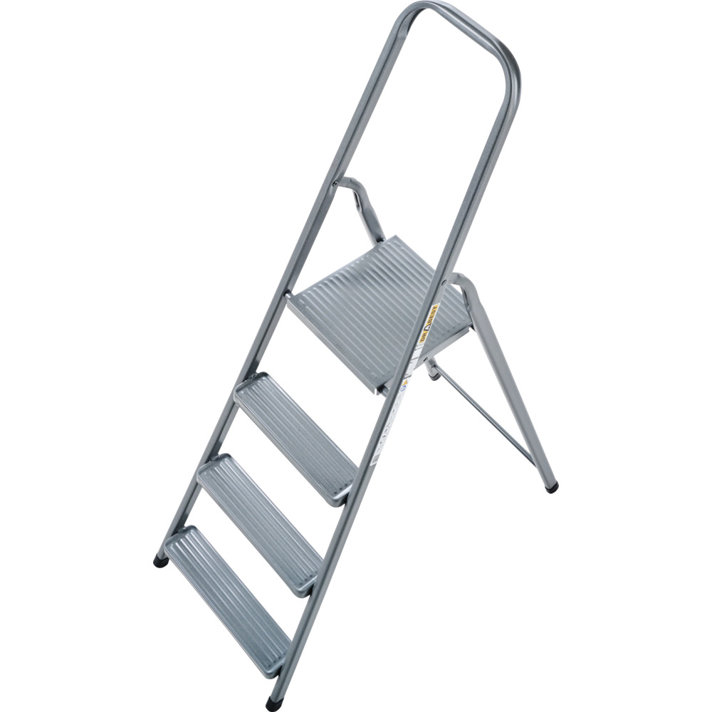 Haushaltsleiter 4-stufig aus Stahl mit Haltebügel image number 1