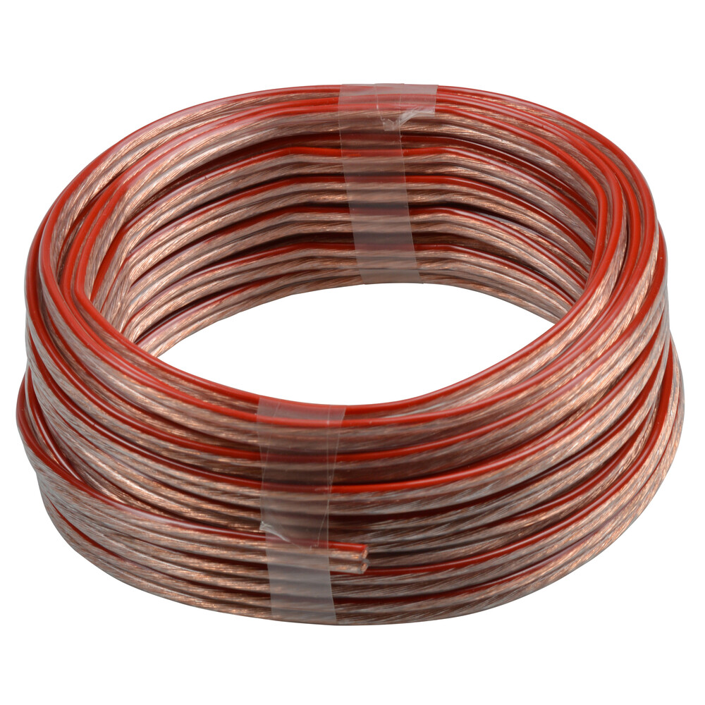 Lautsprecherleitung FL 2 x 1,5 mm² 10 m transparent