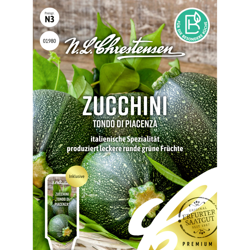 Saatgut Zucchini Tondo di Piacenza