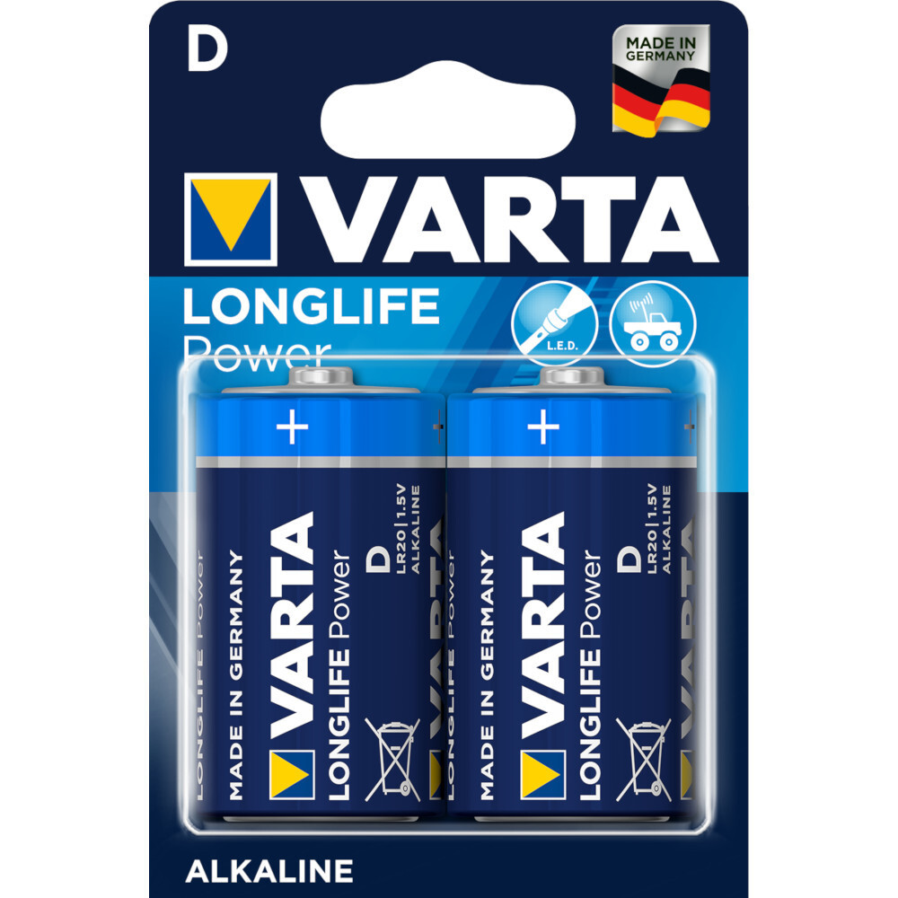 Varta Batterie D 1,5V High Energy 4920 LR20 Mono 2 Stück image number 0