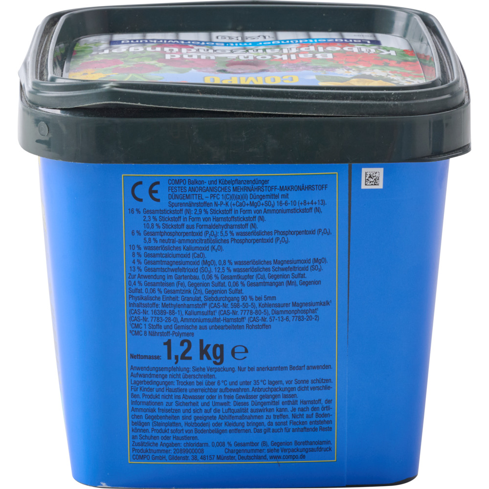 COMPO Balkon- und K&uuml;belpflanzend&uuml;nger 1,2 kg image number 2
