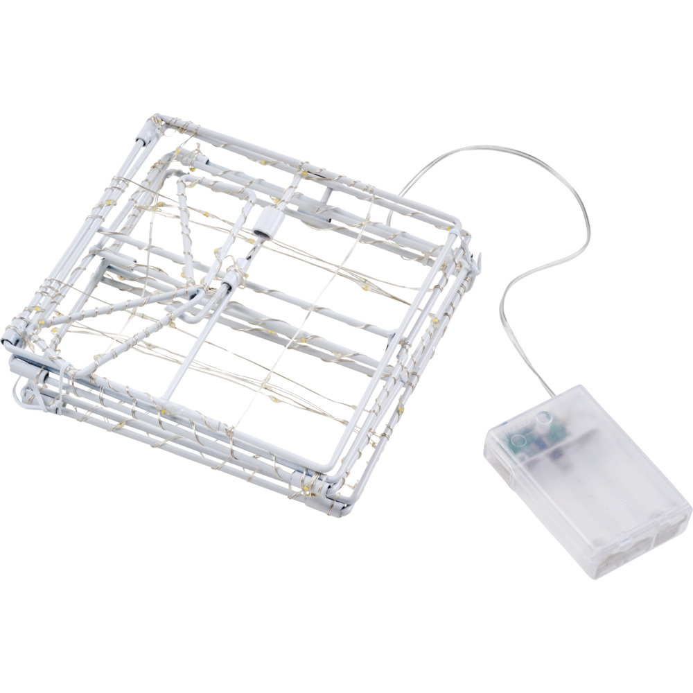 LED-Geschenkbox weiß faltbar 57 LEDs 15 cm image number 1