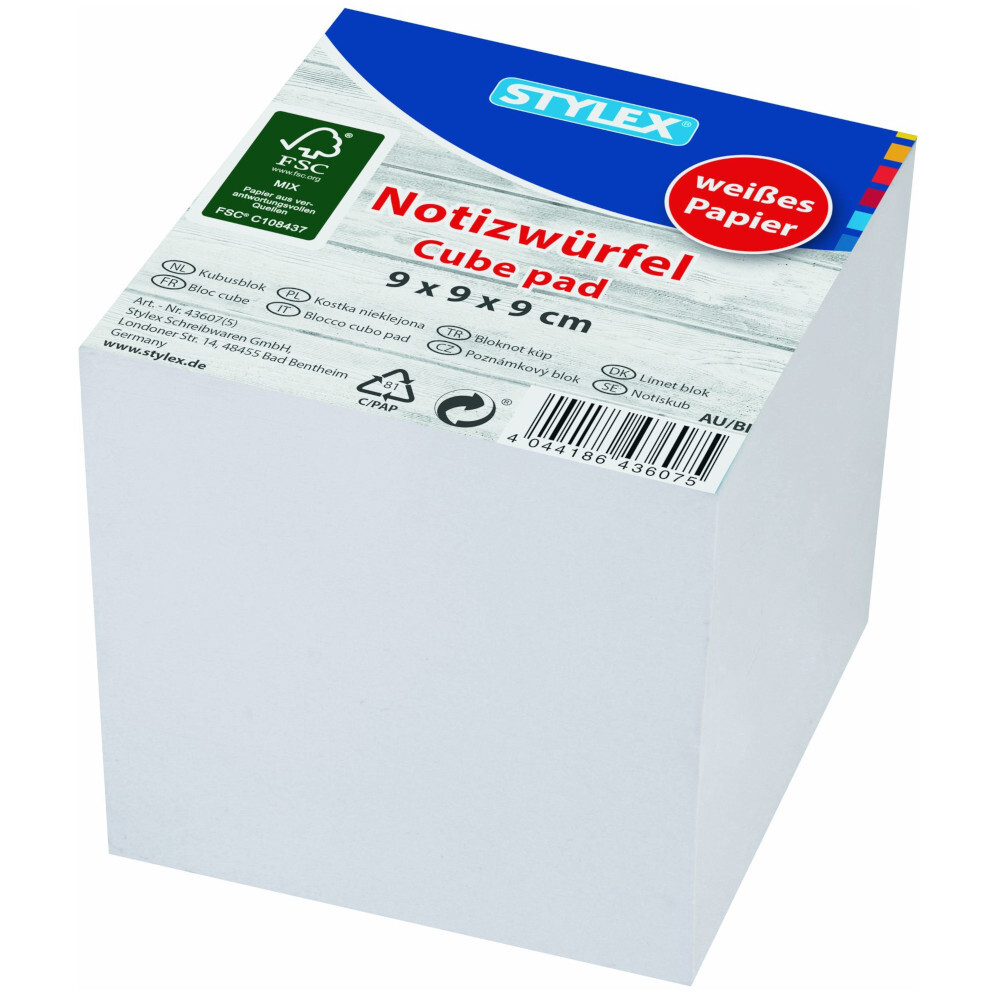 Notizwürfel weiß mit ca. 1000 Blatt