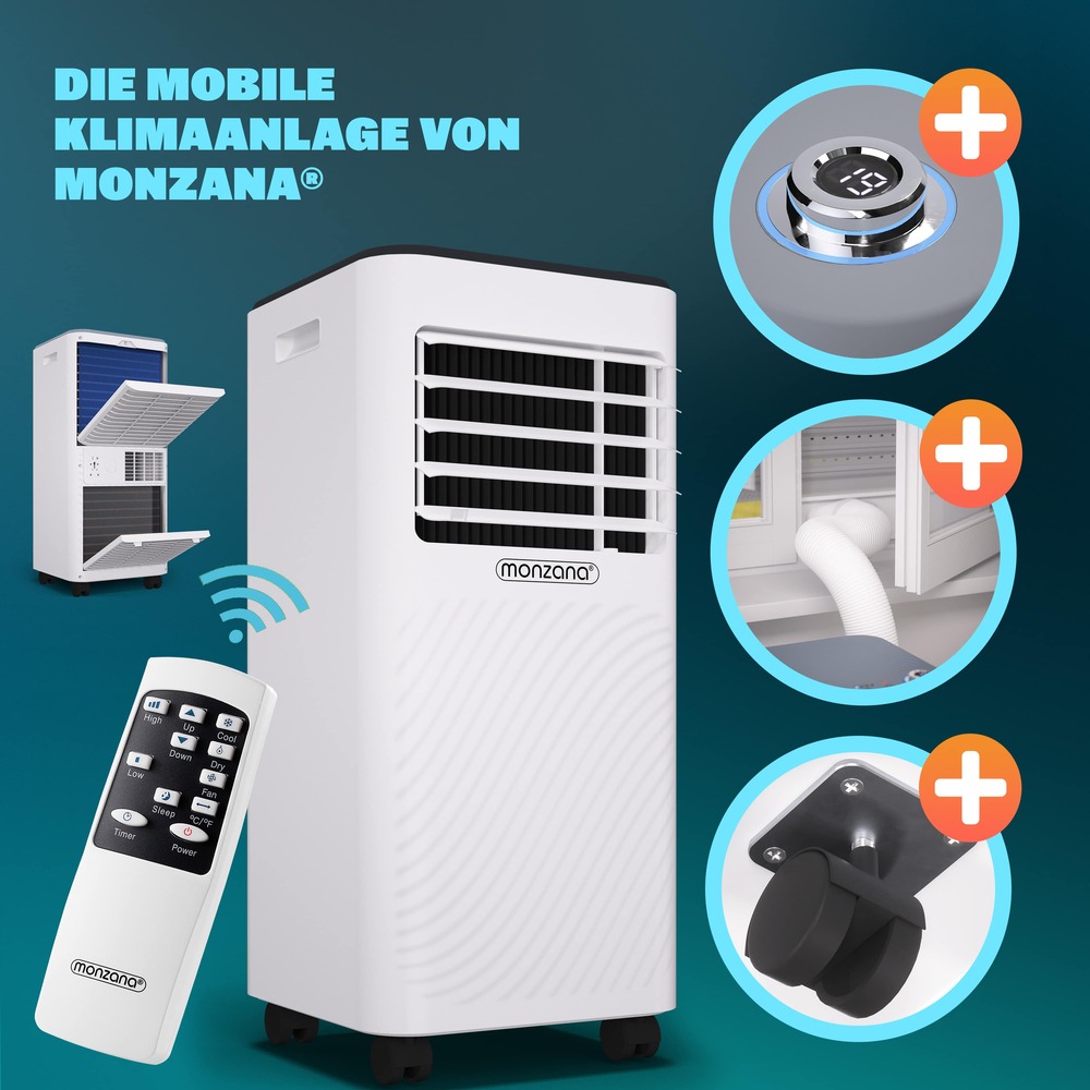 monzana&reg; Mobile Klimaanlage 7000 BTU SmartLife image number 2