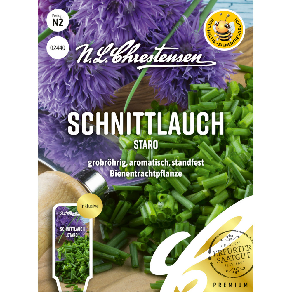Saatgut Schnittlauch mehrjährig für ca. 3-4 laufende Meter image number 0