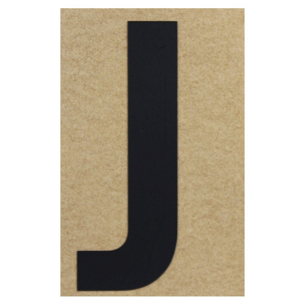 Klebebuchstabe J 100 mm schwarz