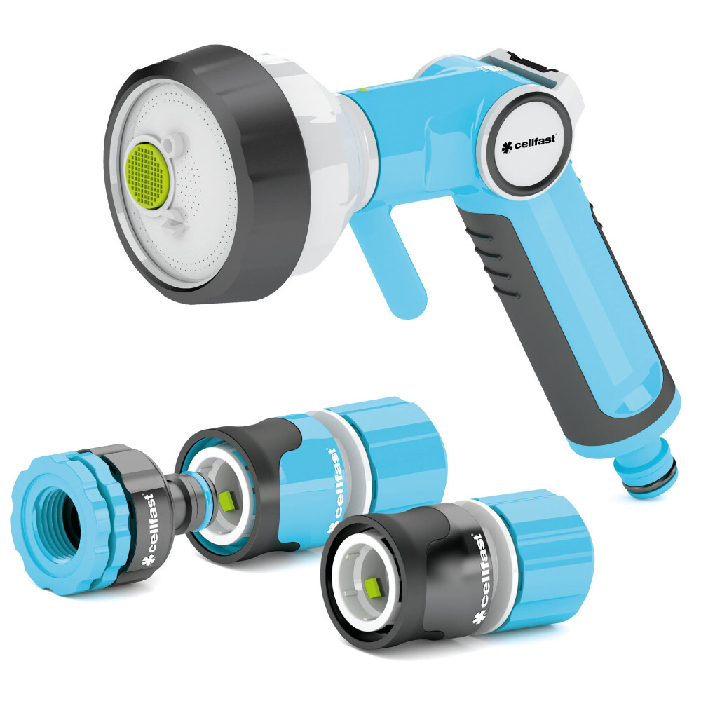 Gartenbrausen-Set ERGO™ 4-teilig, 1/2" - 5/8", mit 4-Funktions-Brause