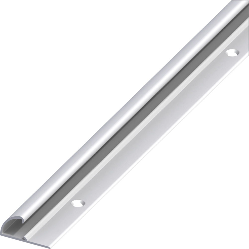 Einfass-Profil Aluminium eloxiert 1000 x 26 x 13 mm silberfarben gelocht image number 0
