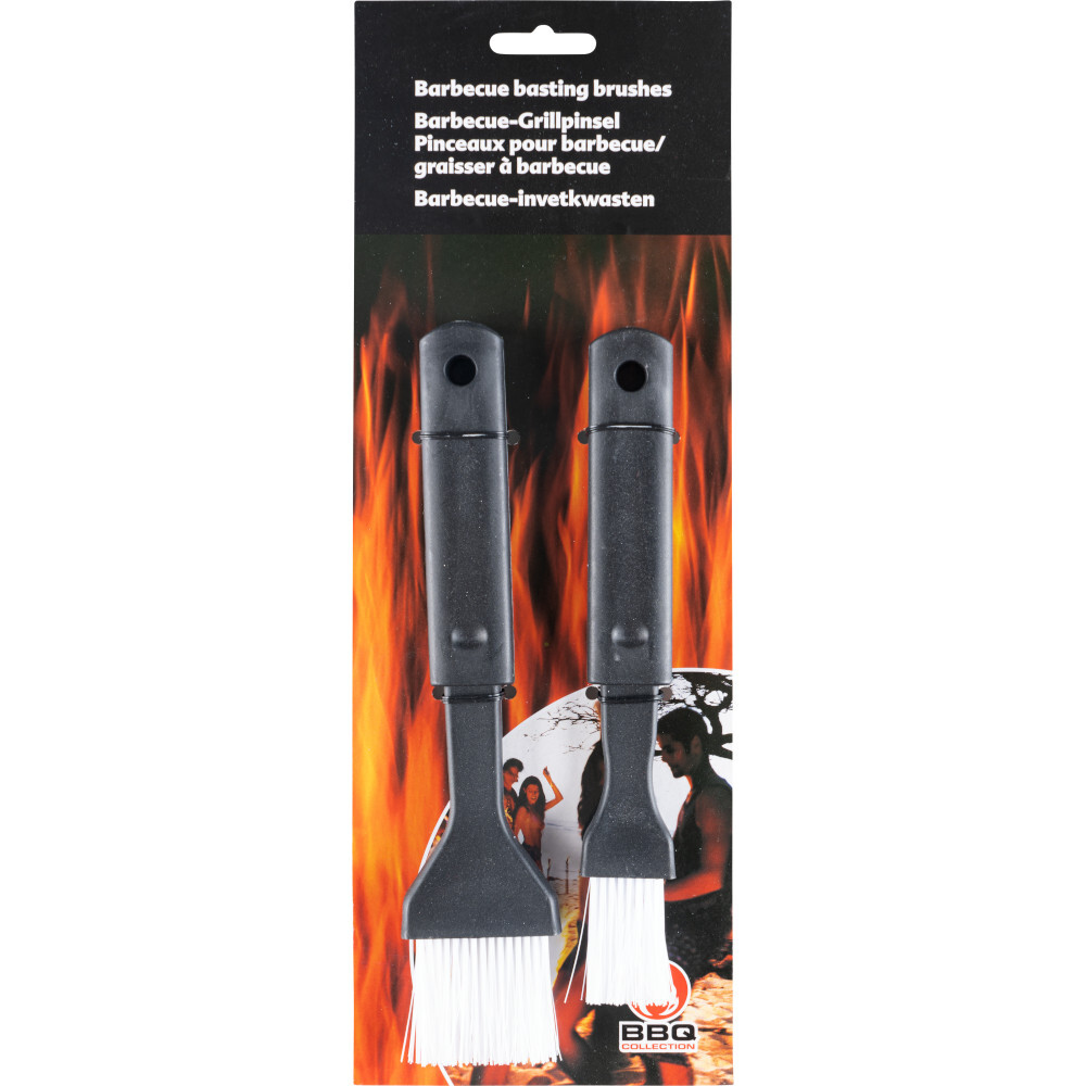 BBQ Grillpinsel-Set 2-teilig, Kunststoff, 19 und 21 cm image number 1