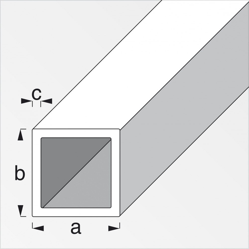 Vierkantrohr silber 15 x 15 x 1 mm image number 0
