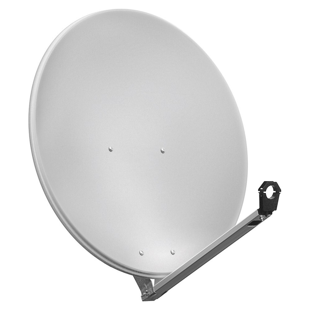 Satellitenspiegel 80cm Aluminum hellgrau SAT Antenne Satellitenschüssel