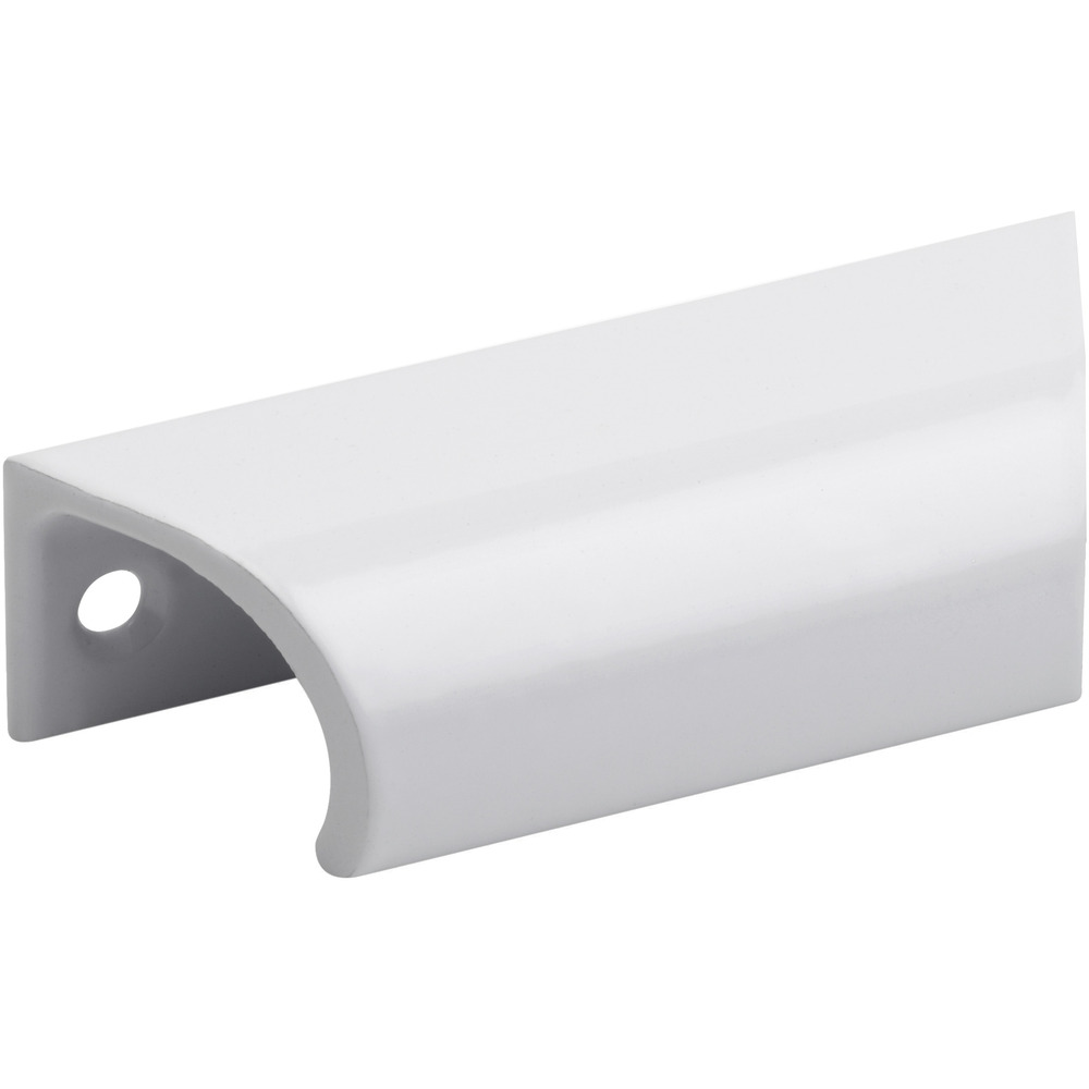 Hebet&uuml;rgriff 70 mm Aluminium wei&szlig;