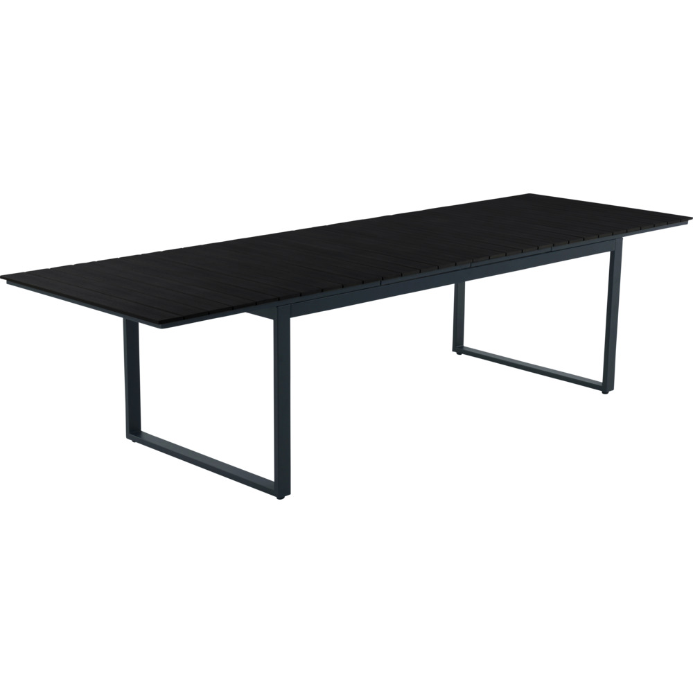 Gartentisch ausziehbar 200/298x95x75 mit Nonwood-Tischplatte, schwarz image number 0