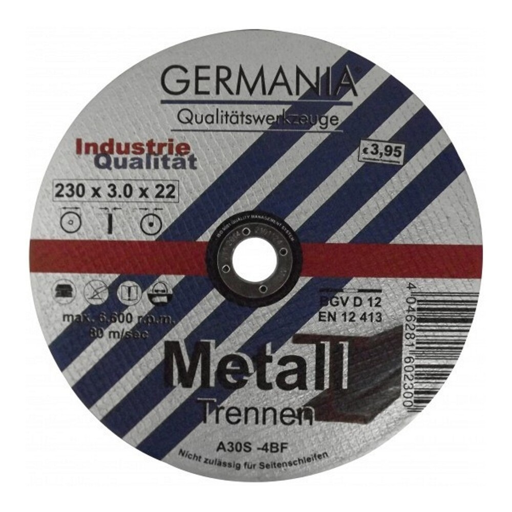 Trennscheibe Metall 230x3,0 Industriequalität Trennen