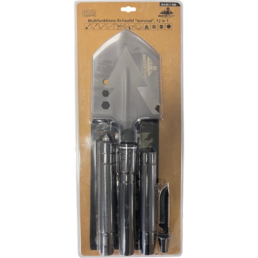 Multifunktions-Schaufel "survival" 12-in-1 image number 1