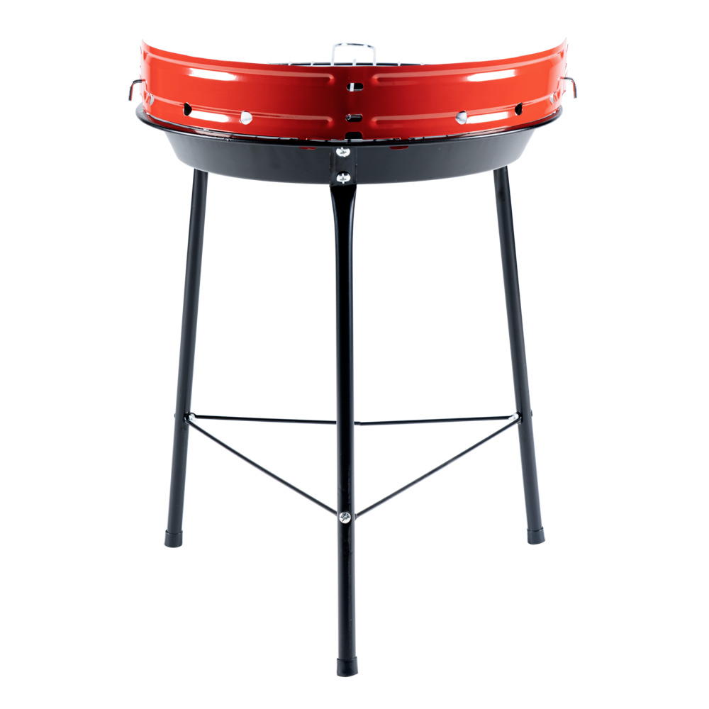 Campinggrill BBQ rund Rot image number 3