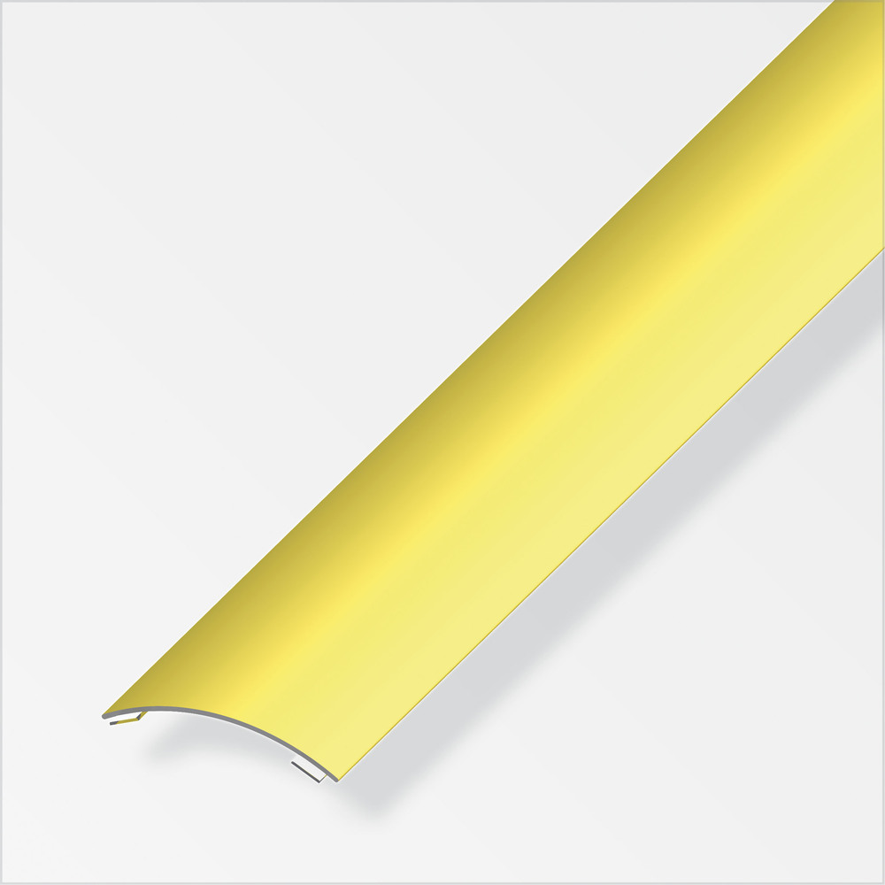 &Uuml;bergangsprofil Messing gew&ouml;lbt 1000 x 37 x 4 mm selbstklebend image number 0