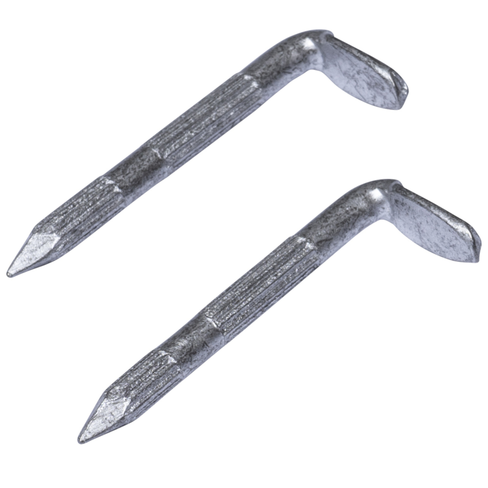 FISHBULL Stahlrillenhaken 4,0 x 40 mm verzinkt, 5 Stück