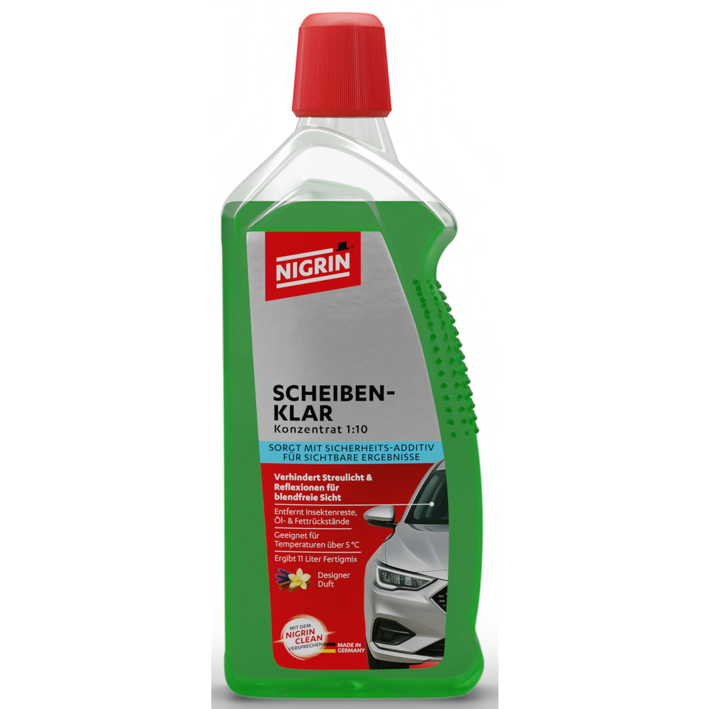 Nigrin Scheibenklar Konzentrat 1:10, 1000 ml, Designer-Duft
