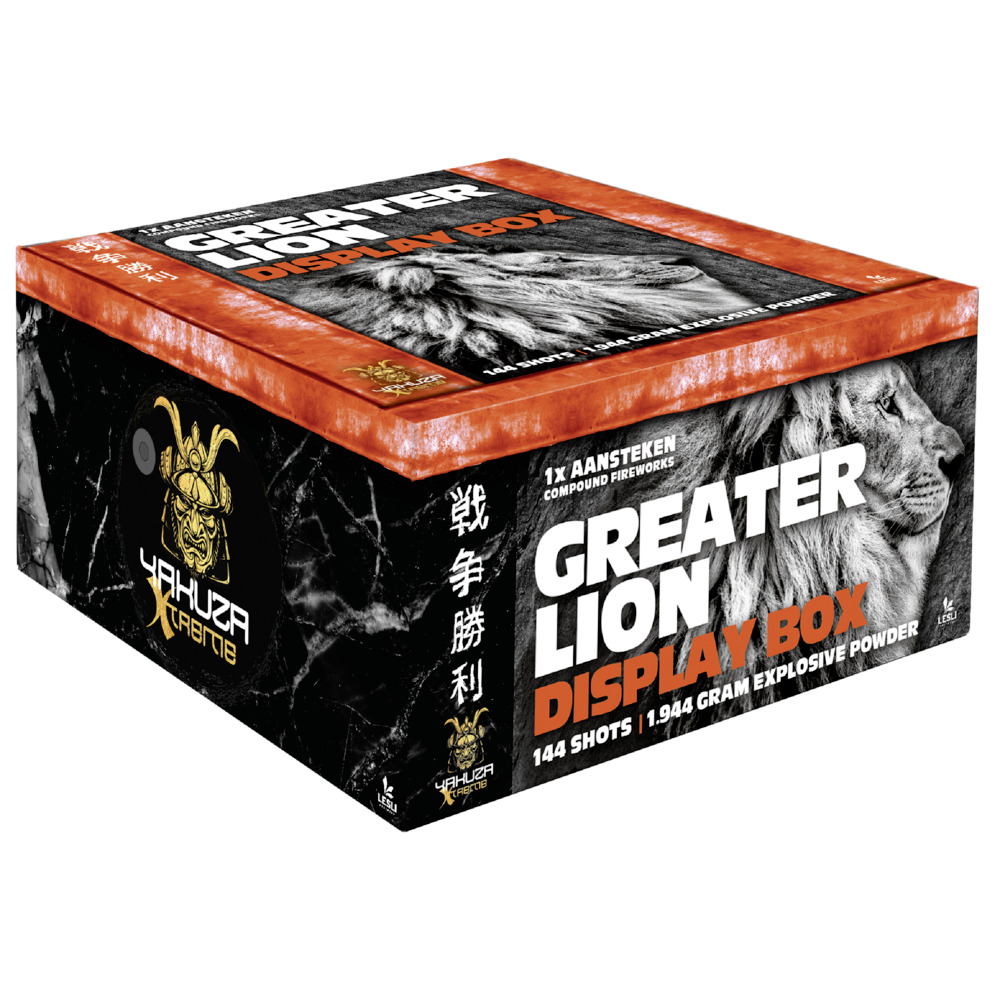 Feuerwerksbatterie Greater Lion mit 144 Schuss image number 0
