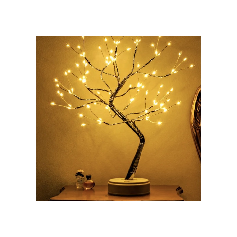 LED-Baum schwarz Bonsai-Design 108 LEDs in Schwarz image number 1