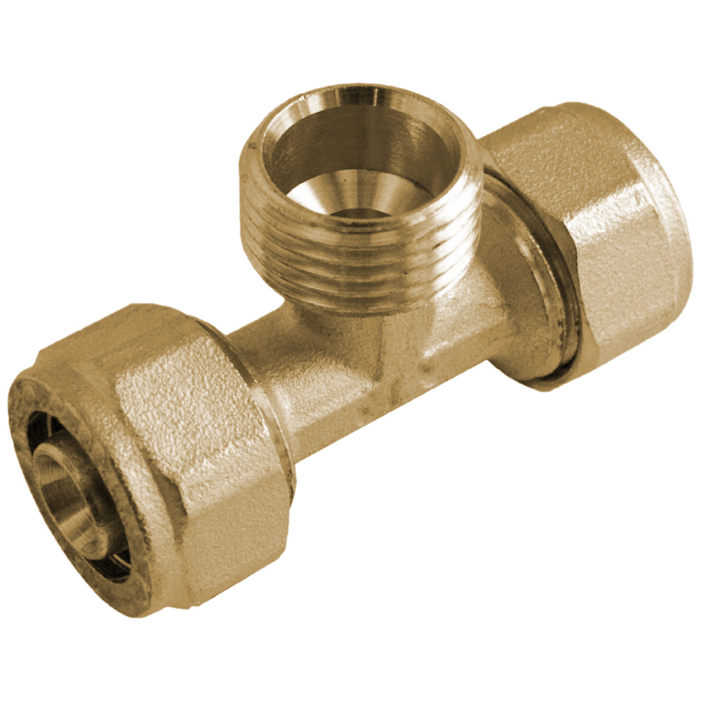 T-Übergangsstück 20 x 2 x 3/4"AG x 20 x 2 mm