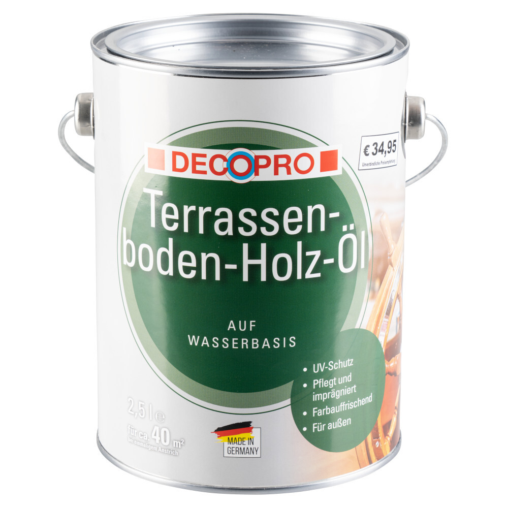 DECOPRO Terrassenboden Holzöl 2500 ml in douglasie