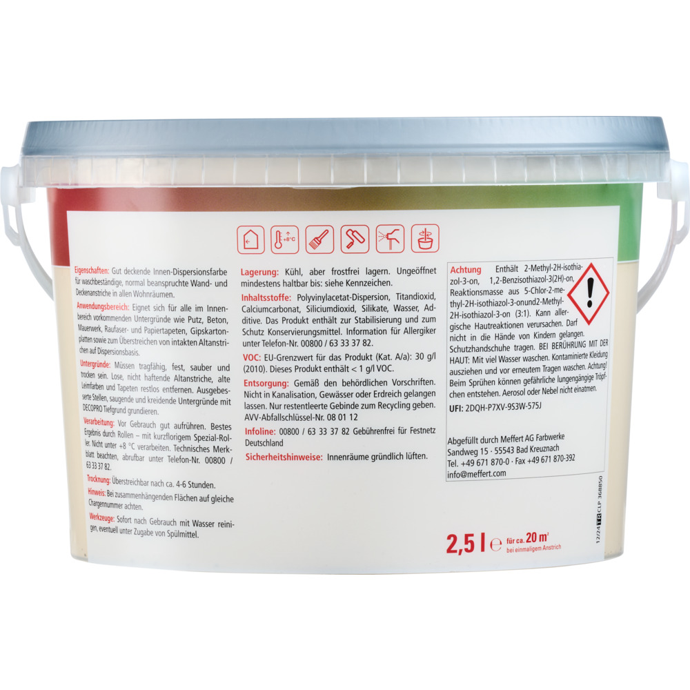 DECOPRO Wandfarbe 2,5 Liter caramel matt image number 1