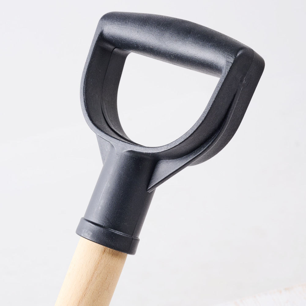 Schneeschieber 47 cm aus Kunststoff mit Holzstiel image number 1