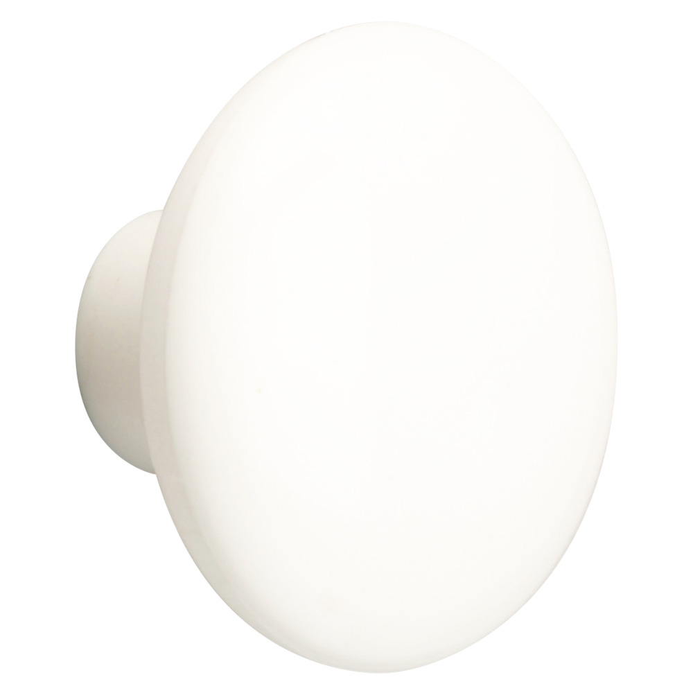 Möbelknopf 40 mm aus Kunststoff in Weiß