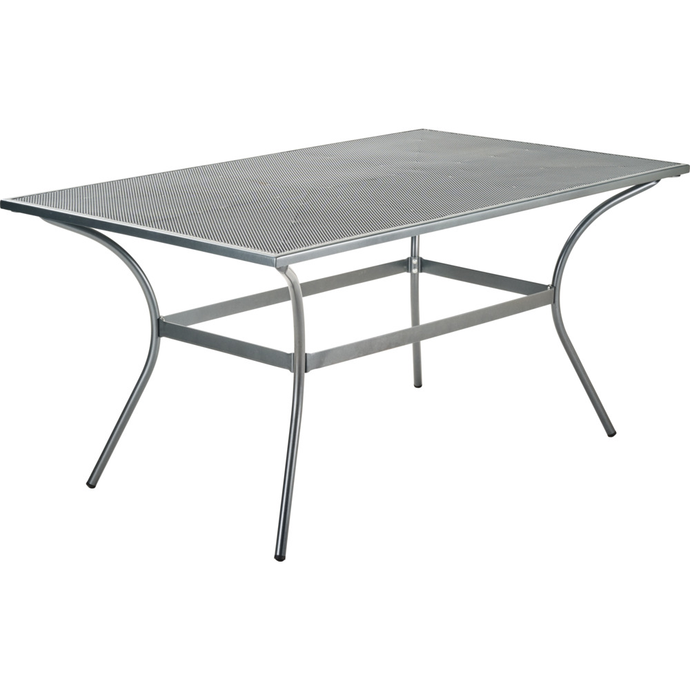 Gartentisch 150 x 90 x 72 cm Streckmetall anthrazit