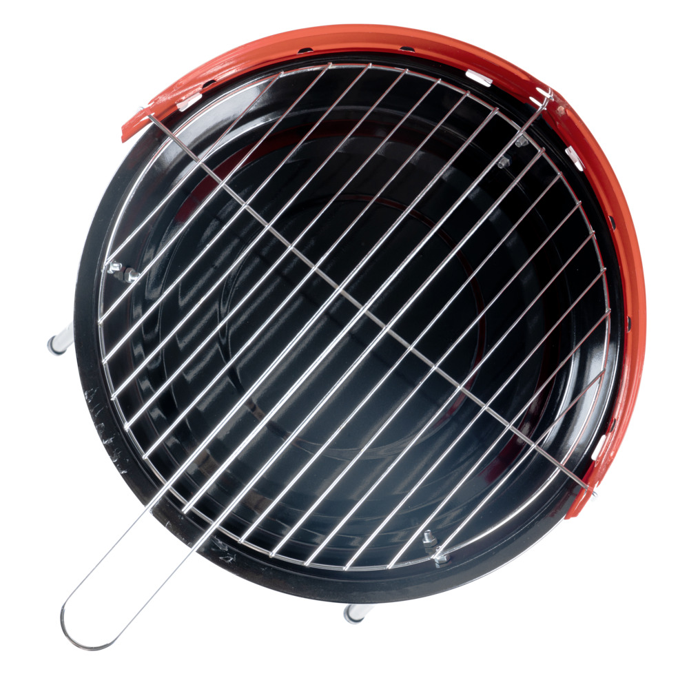 Campinggrill BBQ rund schwarz-rot - B-Ware image number 2