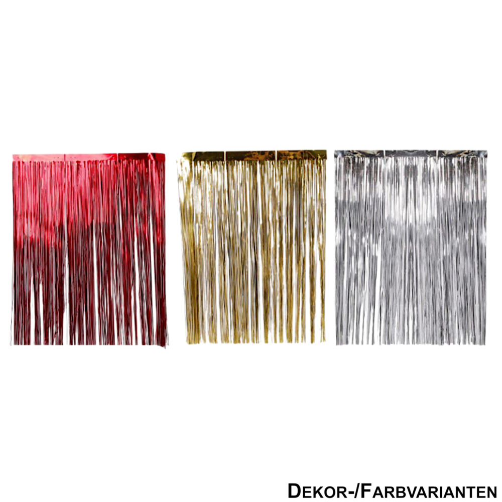 Lametta 50cm in Rot, Gold oder Silber image number 1