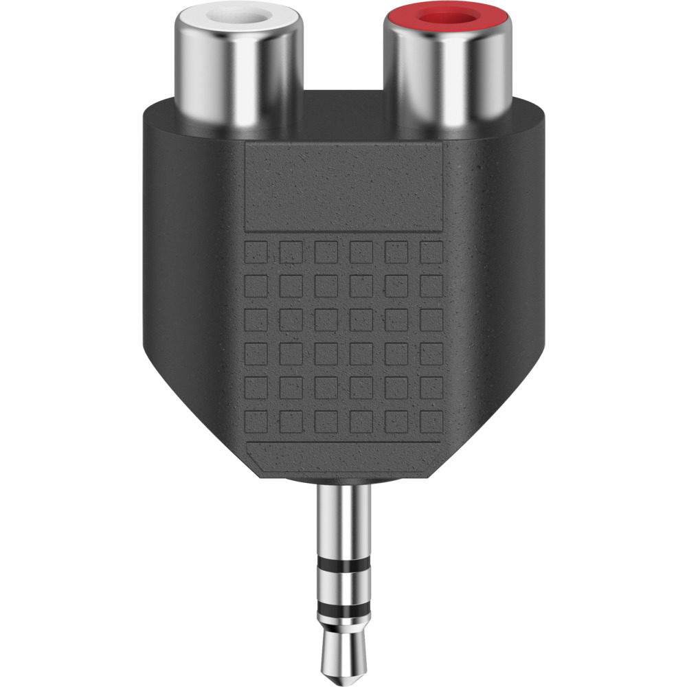 Stereo-Audio-Adapter 3,5 mm Klinkenstecker - 2x Cinch-Kupplung image number 0