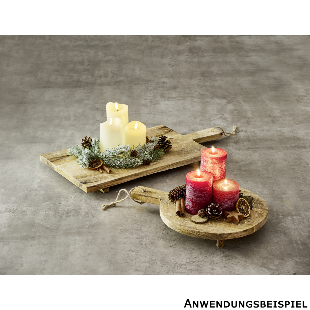 Holztablett rund 30 cm image number 1