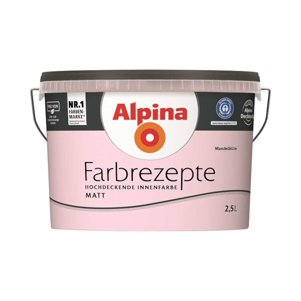 Alpina Farbrezepte Mandelblüte matt 2,5 Liter image number 0