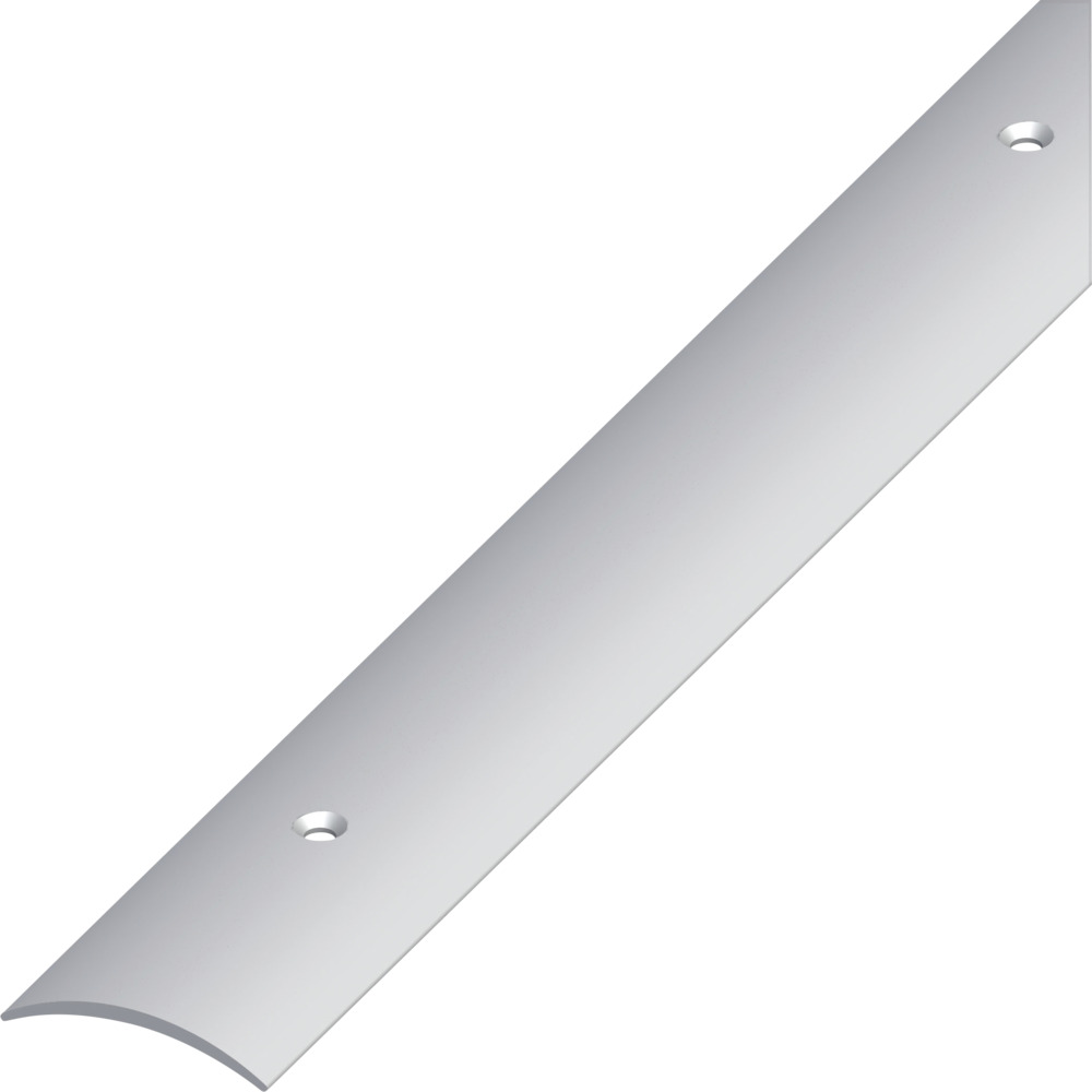 &Uuml;bergangsprofil PVC gew&ouml;lbt 1000 x 30 x 5 mm grau gelocht