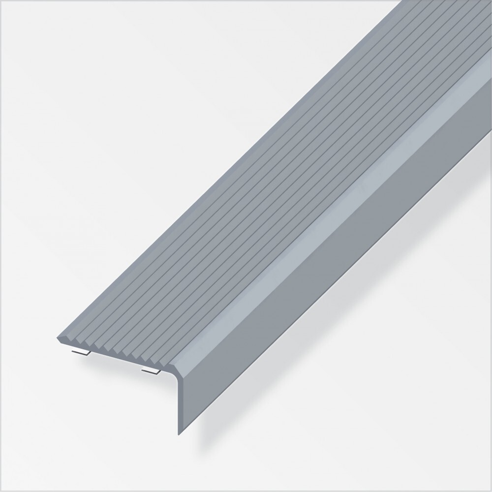 Treppen-Profil 41 x 23 mm Hart-PVC grau selbstklebend image number 0