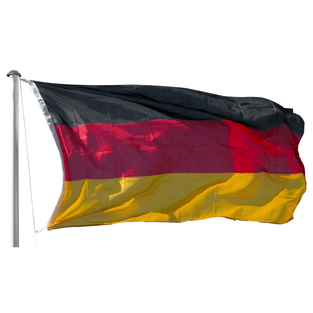 Alu Fahnenmast 4-tlg. 6,2m inkl. Deutschlandflagge Fahnenstange Flaggenmast image number 1