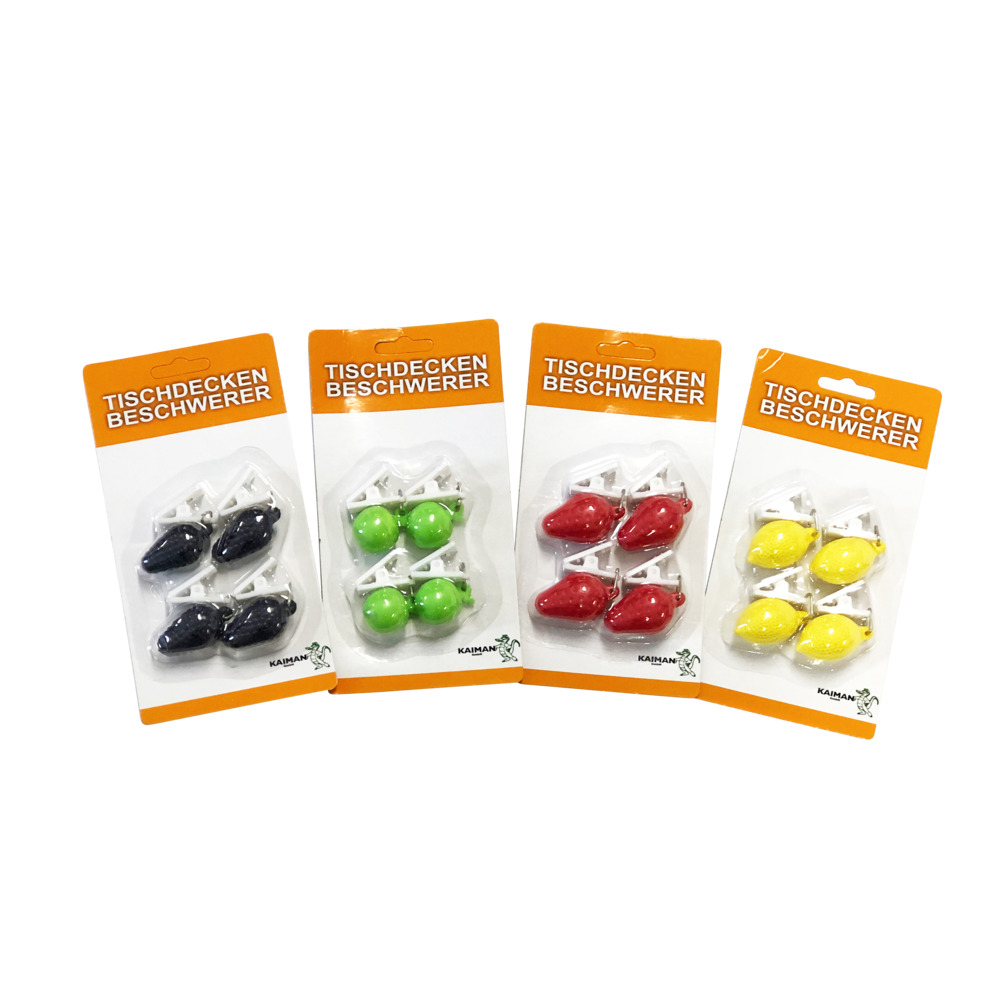 Tischdeckenbeschwerer 4 Stück im Set in verschiedenen Obstmotiven